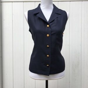 🦋 Vintage CHANEL Boutique Sleeveless Top